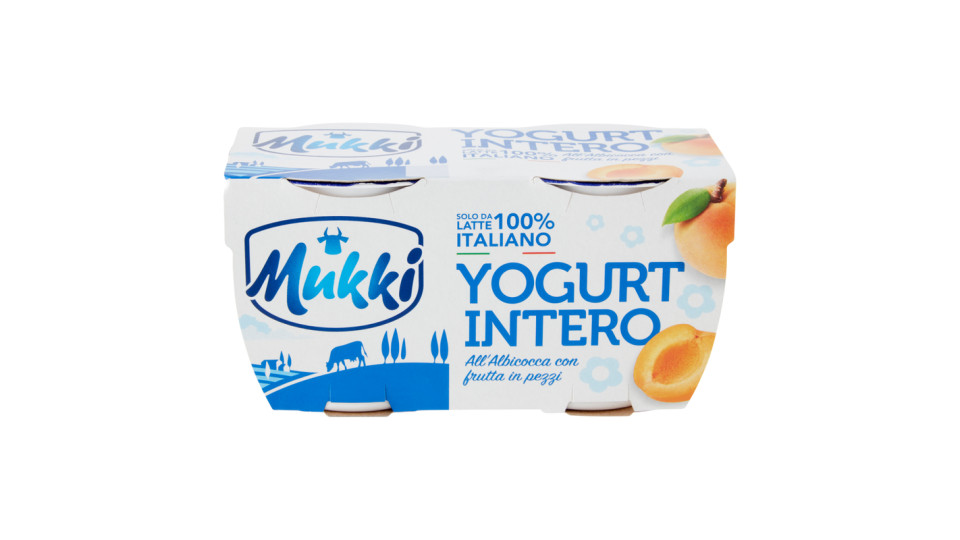 Mukki solo da latte 100% toscano yogurt intero all'Ananas frutta in pezzi