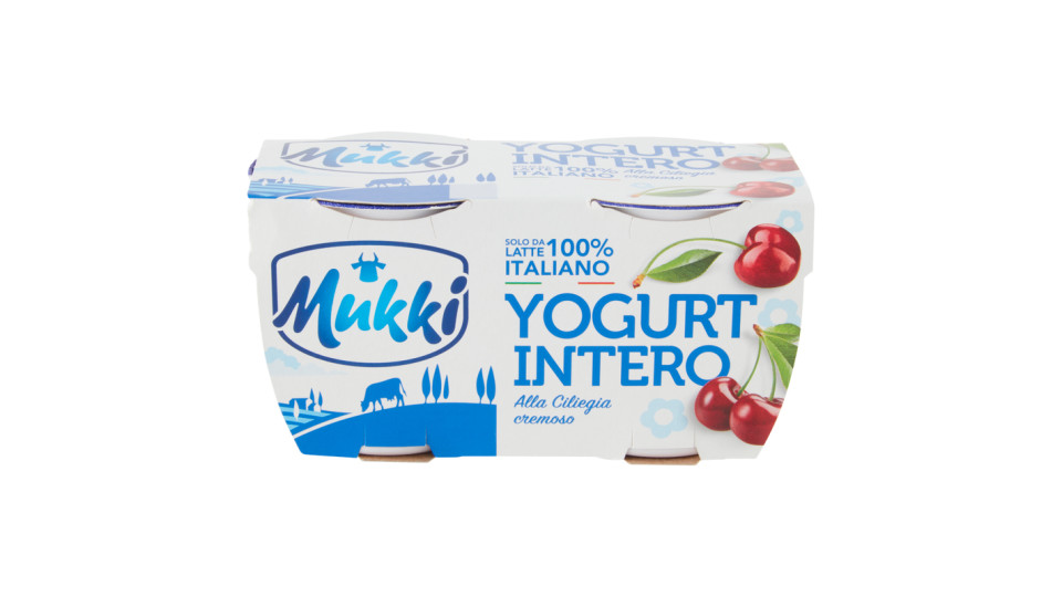 Mukki solo da latte 100% toscano yogurt intero alla Ciliegia cremoso
