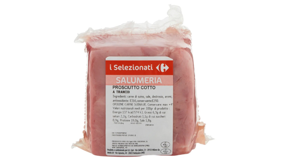 Prosciutto cotto