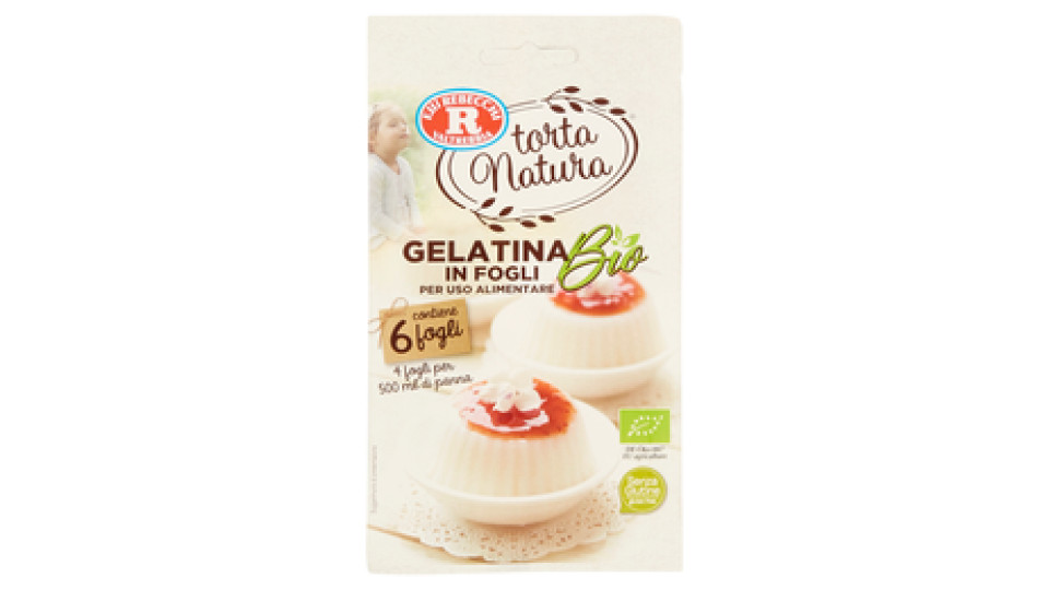 F.lli Rebecchi Valtrebbia torta Natura Gelatina in Fogli Bio 6 fogli