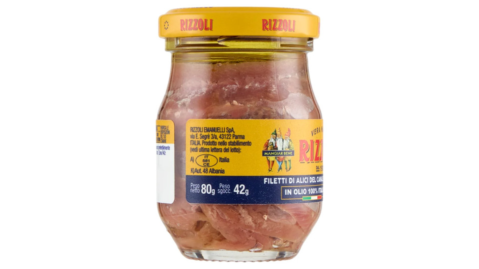 Rizzoli Filetti di Alici in Olio di Oliva