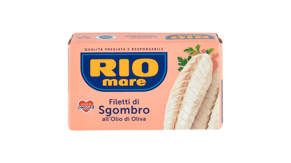 Rio mare Filetti di Sgombro Grigliati Piccanti con Olio di Oliva