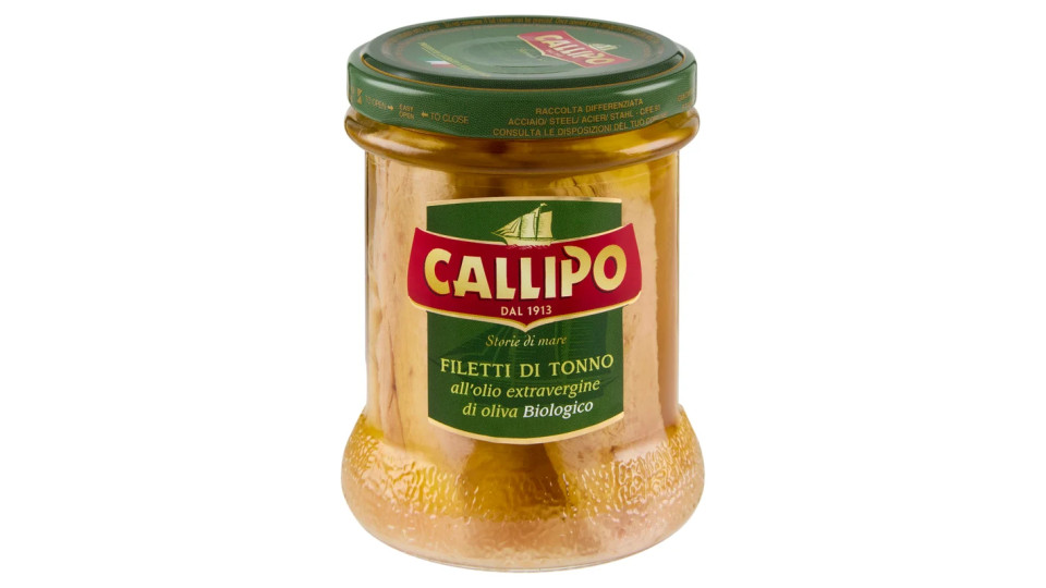 Callipo Filetti di Tonno all'olio extravergine di oliva Biologico