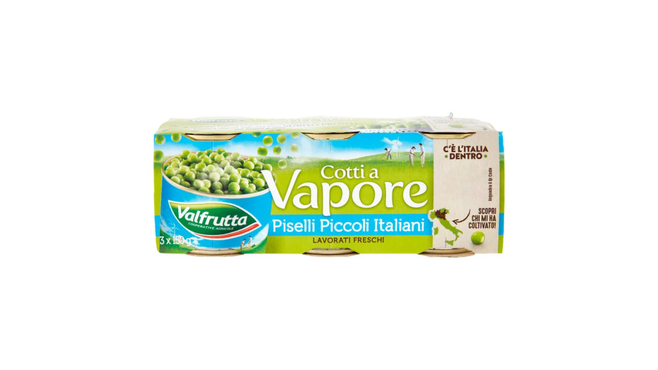 Valfrutta Cotti a Vapore Piselli Piccoli Italiani