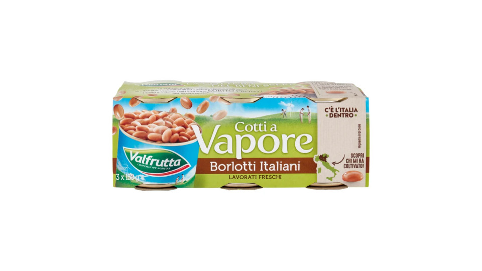 Valfrutta Cotti a Vapore Borlotti Italiani