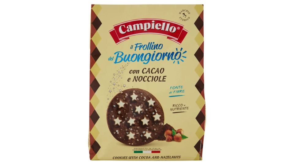 Campiello i Biscotti del Buongiorno Frollini con cacao e nocciole