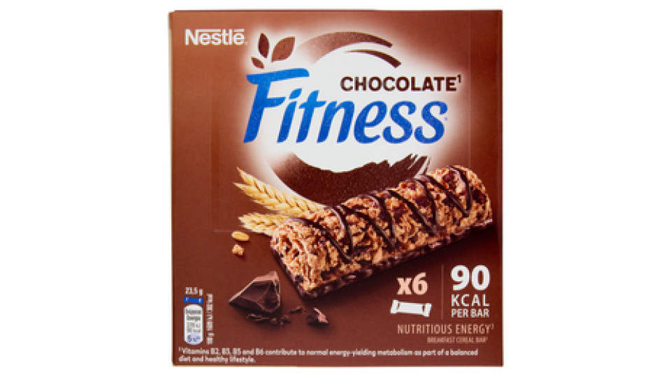 FITNESS CIOCCOLATO Barretta di cereali integrali con cioccolato fondente