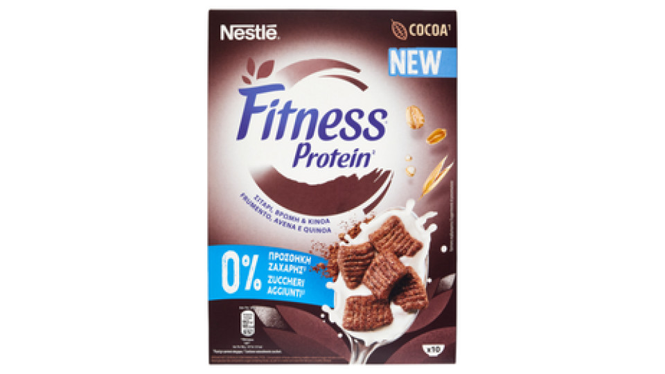 FITNESS Protein Cacao Cereali Integrali con Frumento, Avena e Quinoa 310g