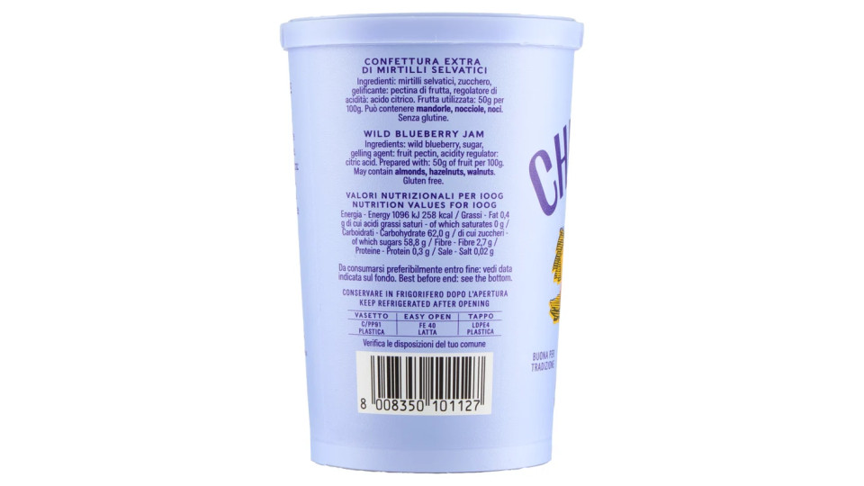 F.lli Chiaverini & C. Confettura extra di mirtilli selvatici