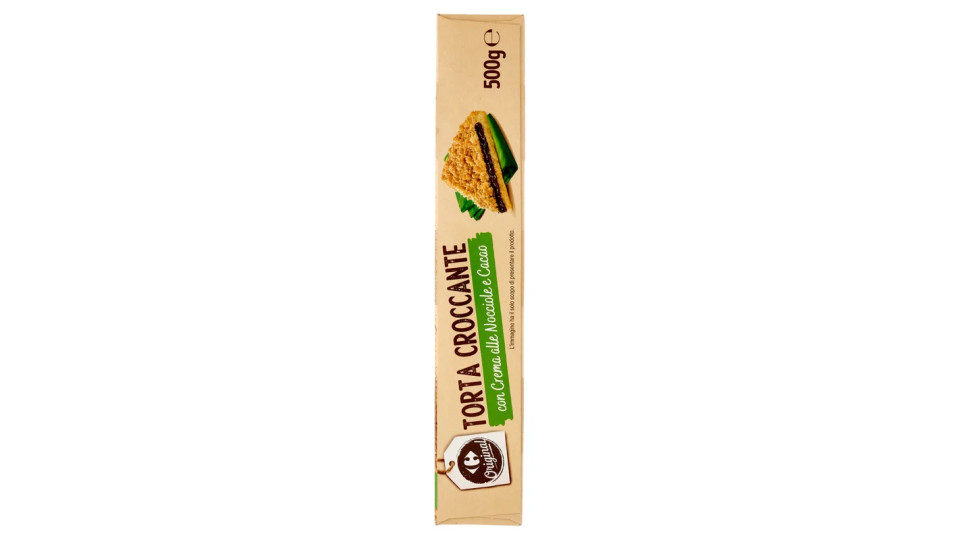 Carrefour Torta croccante con crema alle nocciole e cacao