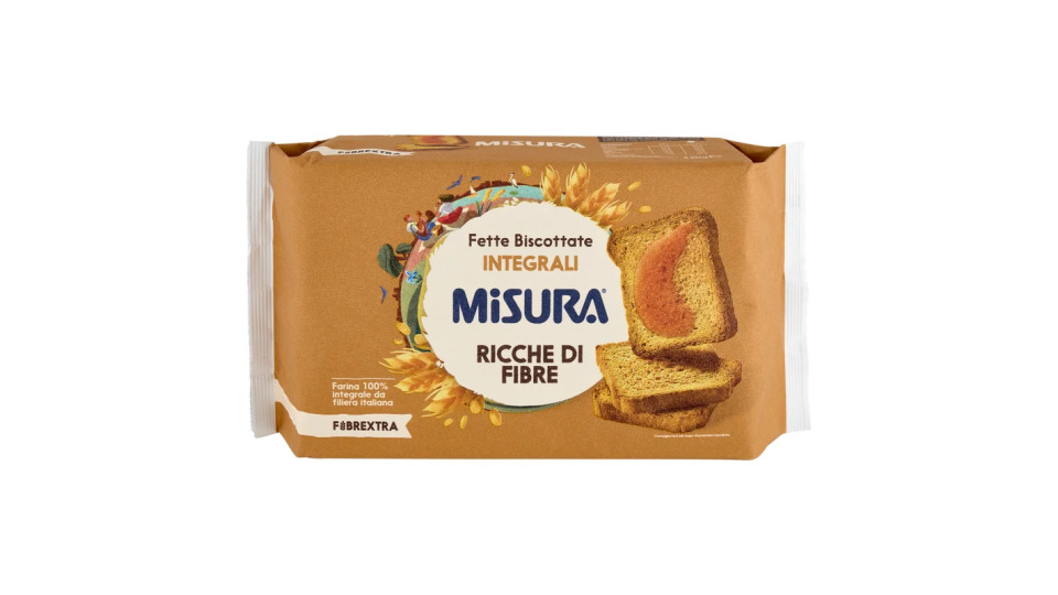 Misura Fibrextra 40 Fette biscottate integrali