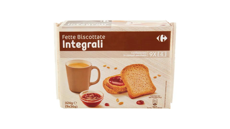Carrefour Fette biscottate Integrali
