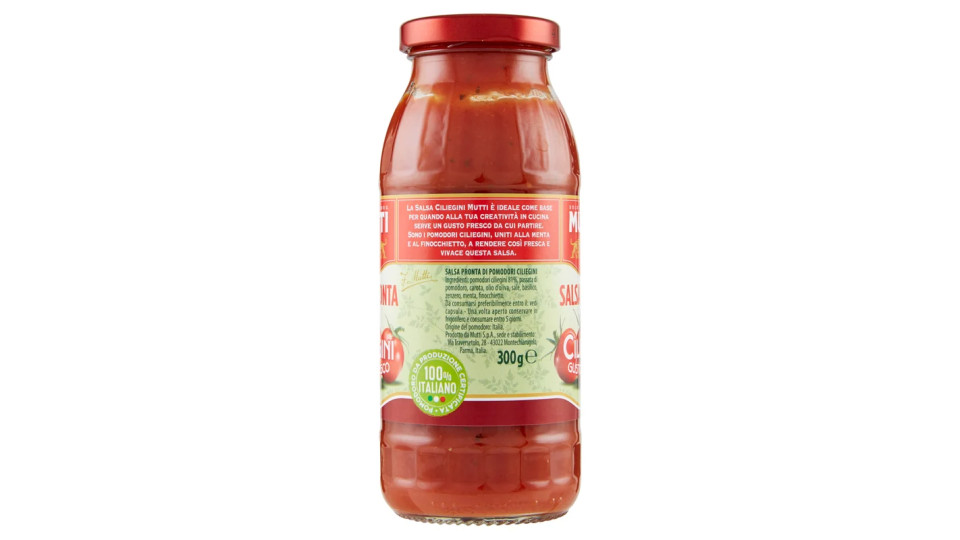 Mutti Salsa Pronta di Pomodorini Ciliegini