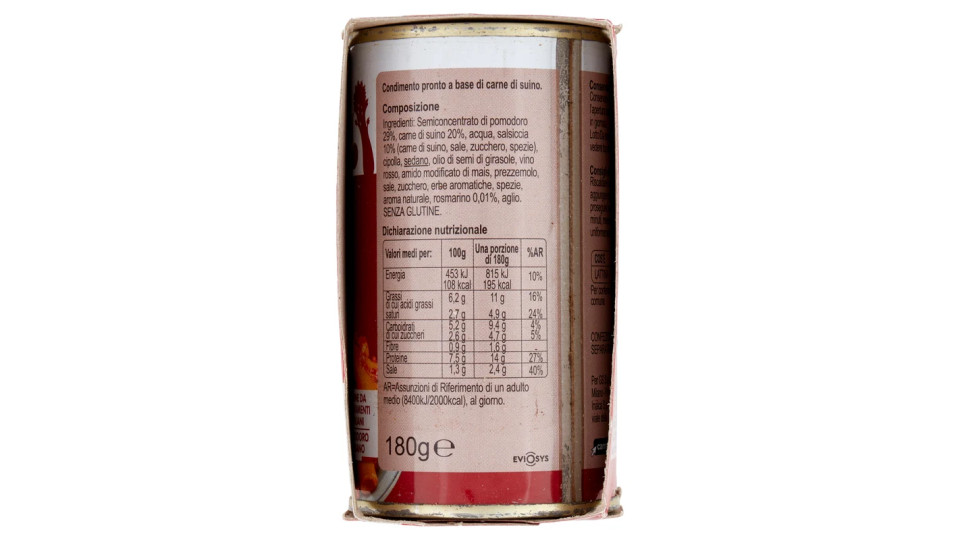 Carrefour Ragù con funghi e salsiccia
