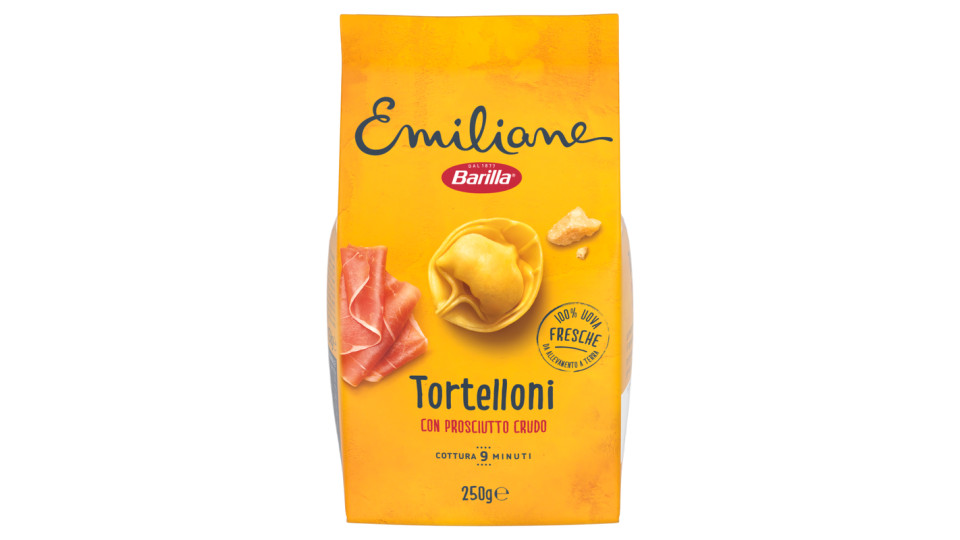Barilla Emiliane Tortelloni con Prosciutto Crudo e Parmigiano Reggiano