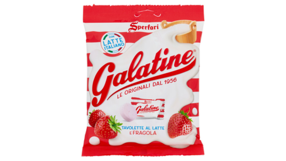Galatine tavolette di latte e fragola senza glutine