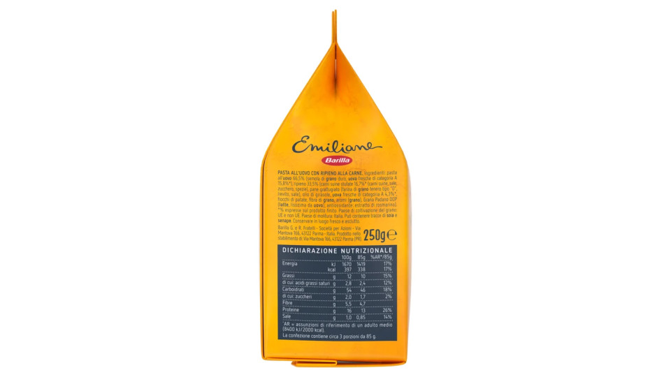 Barilla Emiliane Cappelletti con Carne