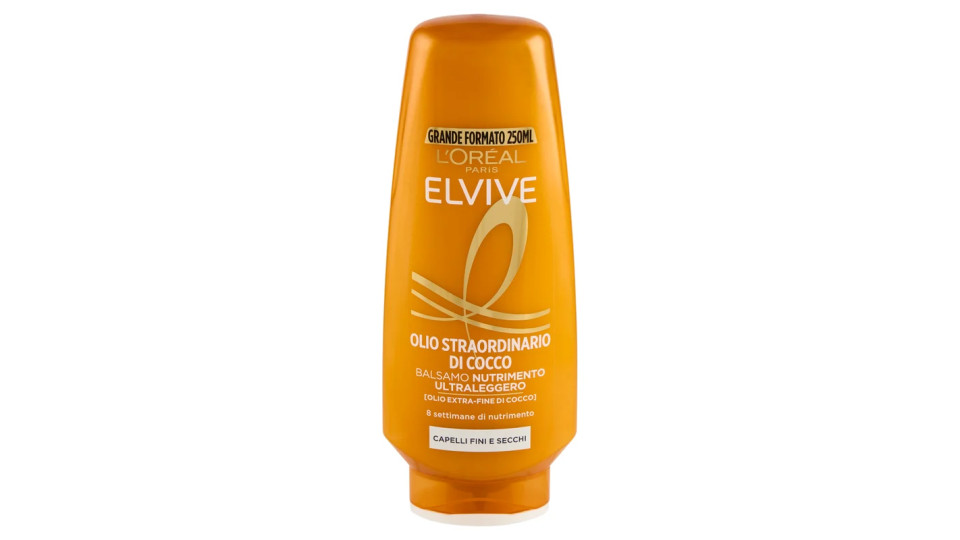 Elvive Olio Straordinario Shampoo nutriente capelli secchi o spenti