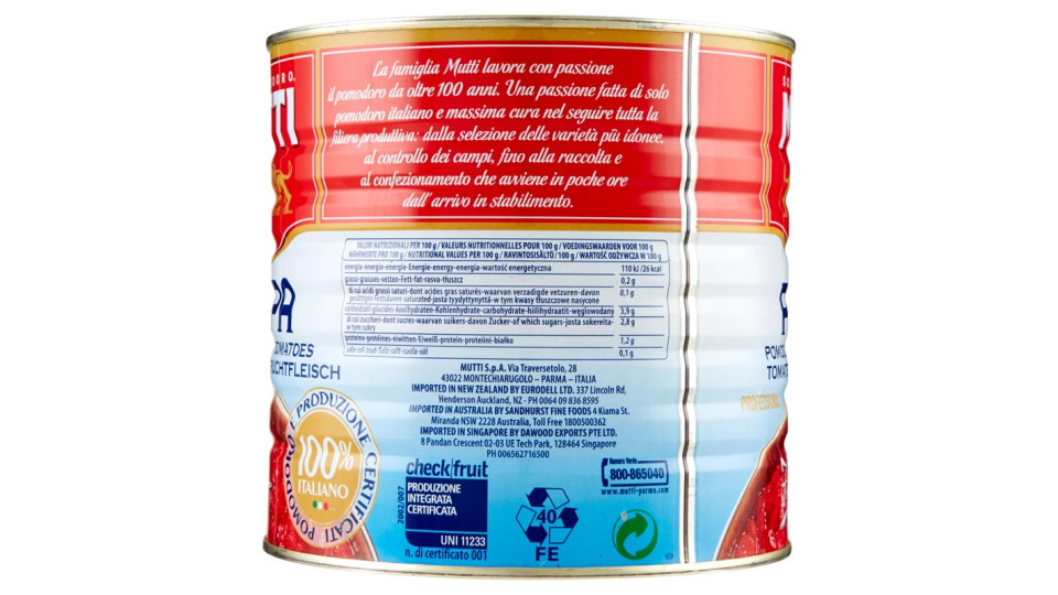 Mutti Polpa Pomodori in Finissimi Pezzi