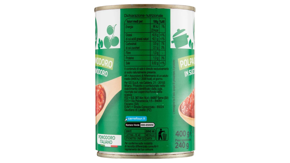 Carrefour Polpa di Pomodoro in succo di pomodoro