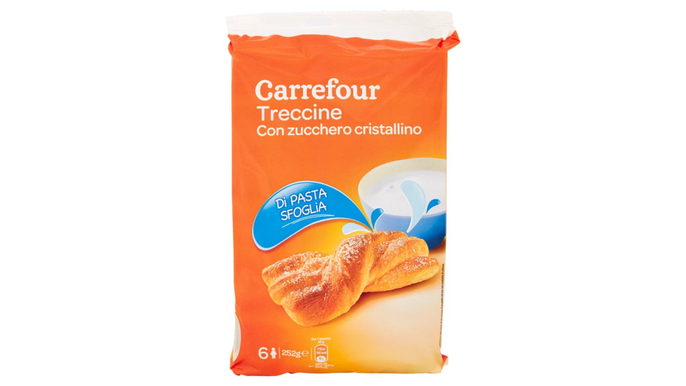 Carrefour Treccine con zucchero cristallino