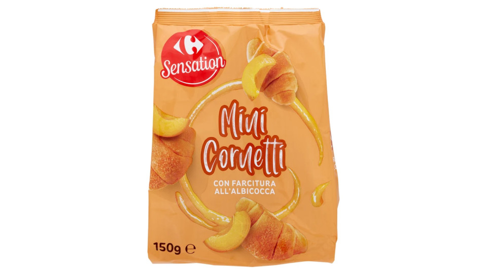 Carrefour Breakky Mini Cornetti con farcitura all'albicocca