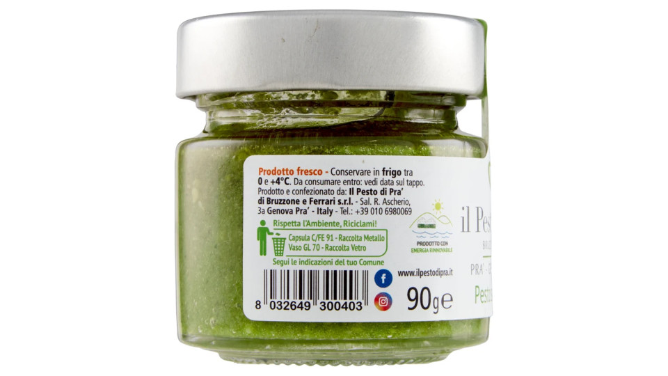 il Pesto di Pra' Pesto senza aglio
