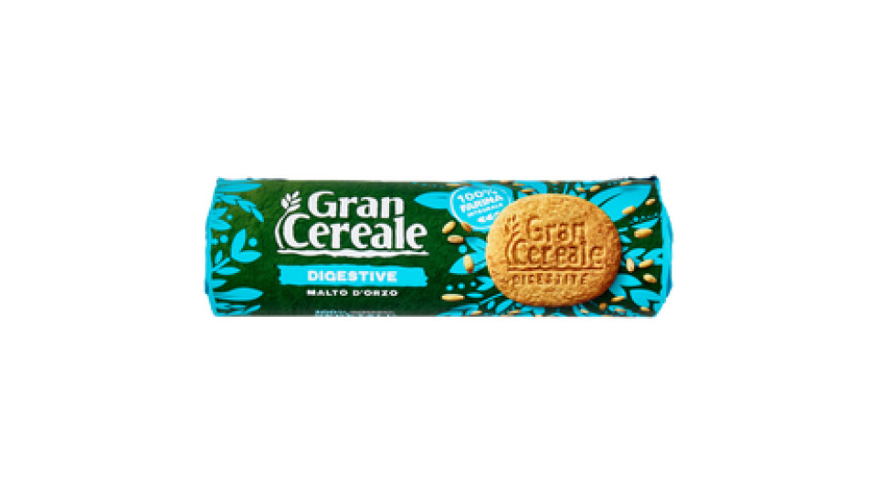Gran Cereale Biscotti Gran Cereale Digestive Biscotti con Malto d'Orzo Tubo 250 g