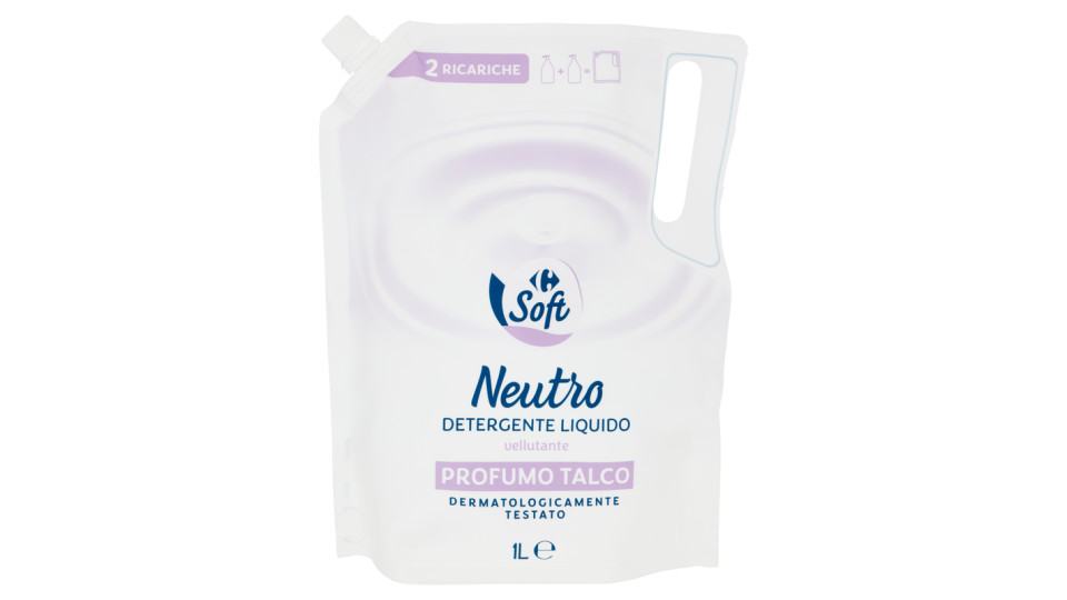 Carrefour neutro Detergente Liquido Profumo Talco