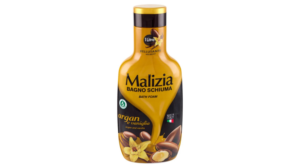 Malizia Bagno Schiuma Argan e Vaniglia
