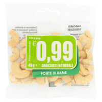 Anacardi Naturali	40 g