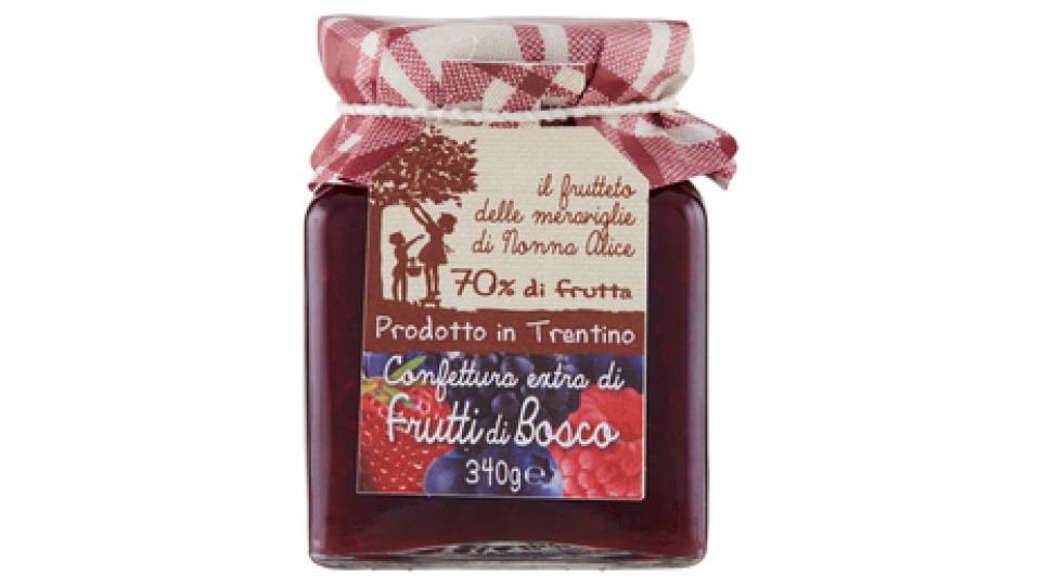 il frutteto delle meraviglie di Nonna Alice Confettura extra di Frutti di Bosco