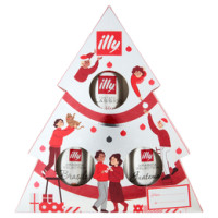 Illy Moka astuccio Natale Tostato Classico + Arabica Selection Brasile e Etiopia 2 x