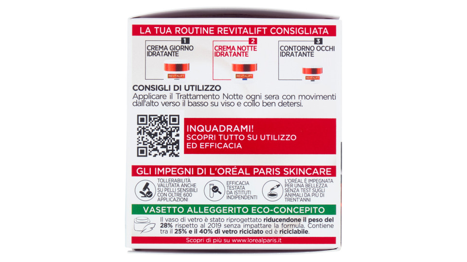 L'Oréal Paris Revitalift Filler [HA] Trattamento Anti-Rughe Notte