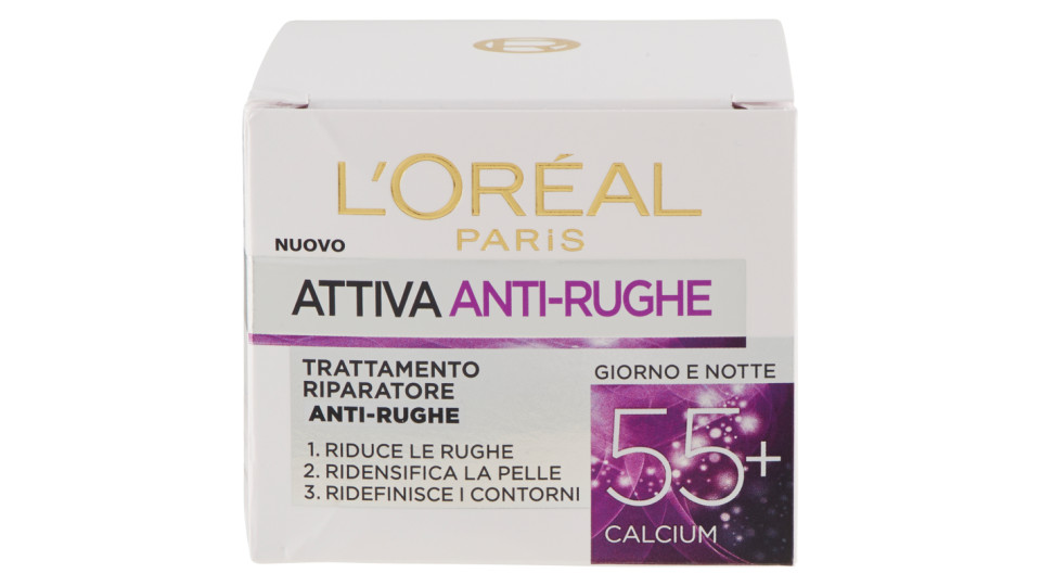L'Oréal Paris Attiva Anti-Rughe 55+ Trattamento Riparatore Anti-Rughe Giorno e Notte