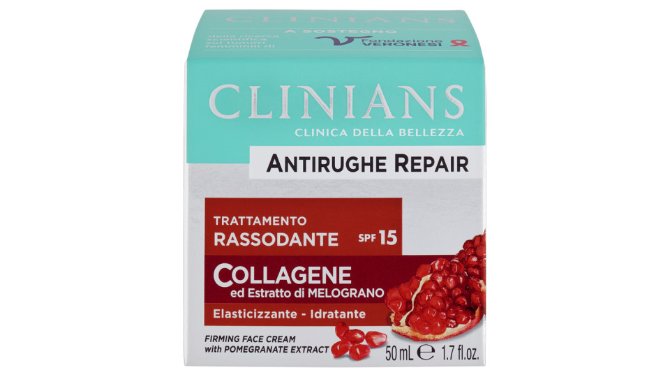Clinians Antirughe Trattamento Rassodante Giorno con Estratto di Melograno