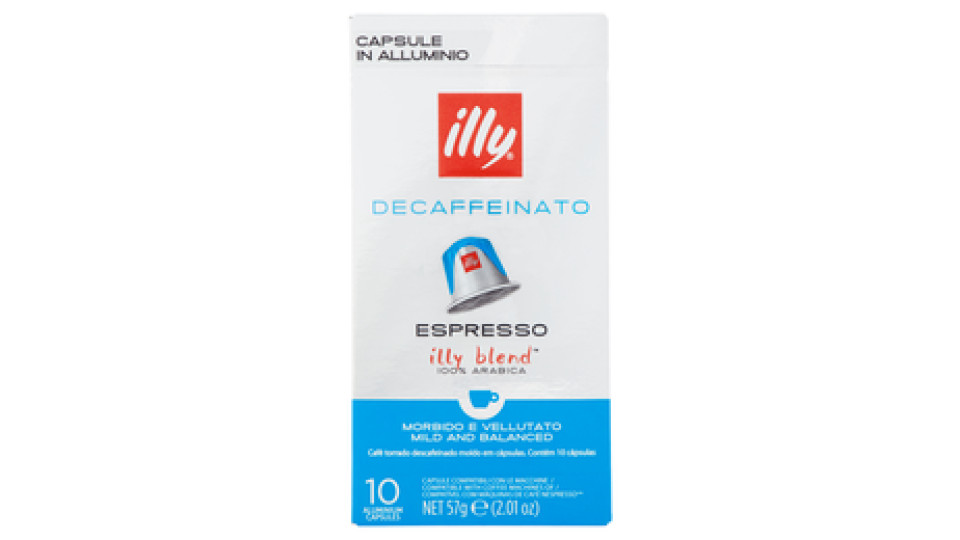 illy Decaffeinato Espresso 10 Capsule Compatibili con le Macchine Nespresso* 57 g