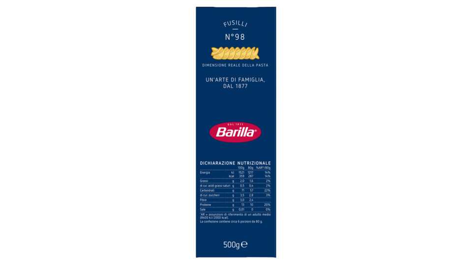 Barilla - Fusilli, n.98