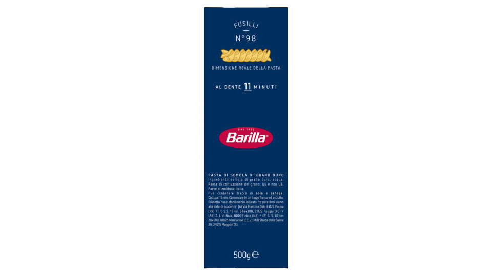 Barilla - Fusilli, n.98
