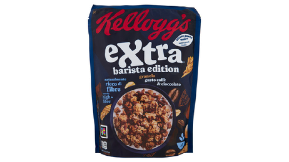 Kellogg's Extra barista edition granola gusto caffè & cioccolato 350 g