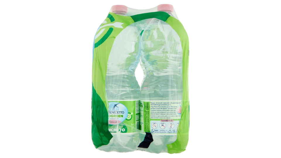 Acqua Minerale San Benedetto Benedicta Ecogreen naturale 6 x