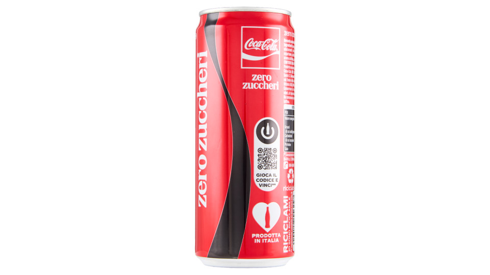 Coca-Cola Zero Zuccheri Zero calorie lattina