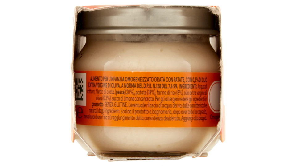 Plasmon - Oasi nella crescita, Omogeneizzato con Orata e Patate, dal 6 mese