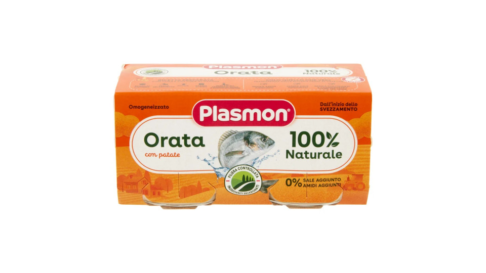 Plasmon - Oasi nella crescita, Omogeneizzato con Orata e Patate, dal 6 mese