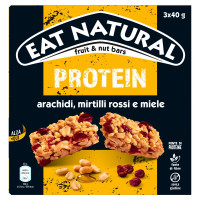 Eat Natural barretta Protein arachidi, mirtilli rossi e miele 3 x 40 g