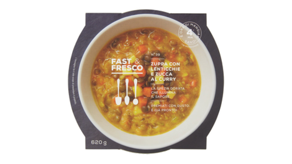 Fast & Fresco N°. 39 Zuppa con Lenticchie e Zucca al Curry