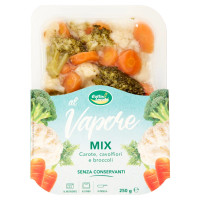 Cottin tavola al Vapore Mix Carote, cavolfiori e broccoli 250 g