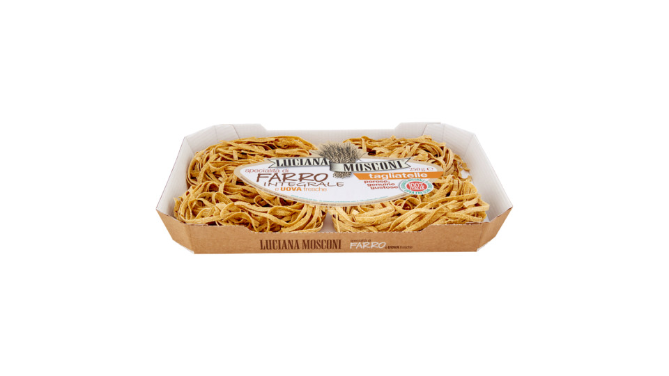 Luciana Mosconi tagliatelle specialità di Farro e Uova fresche