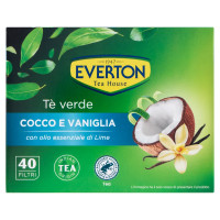 Everton Tè verde Cocco e Vaniglia Filtri 40 x 1,3 g