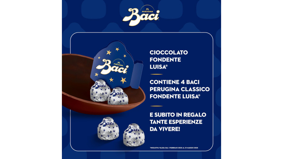 BACI PERUGINA Uovo di cioccolato fondente con sorpresa e 4 Baci